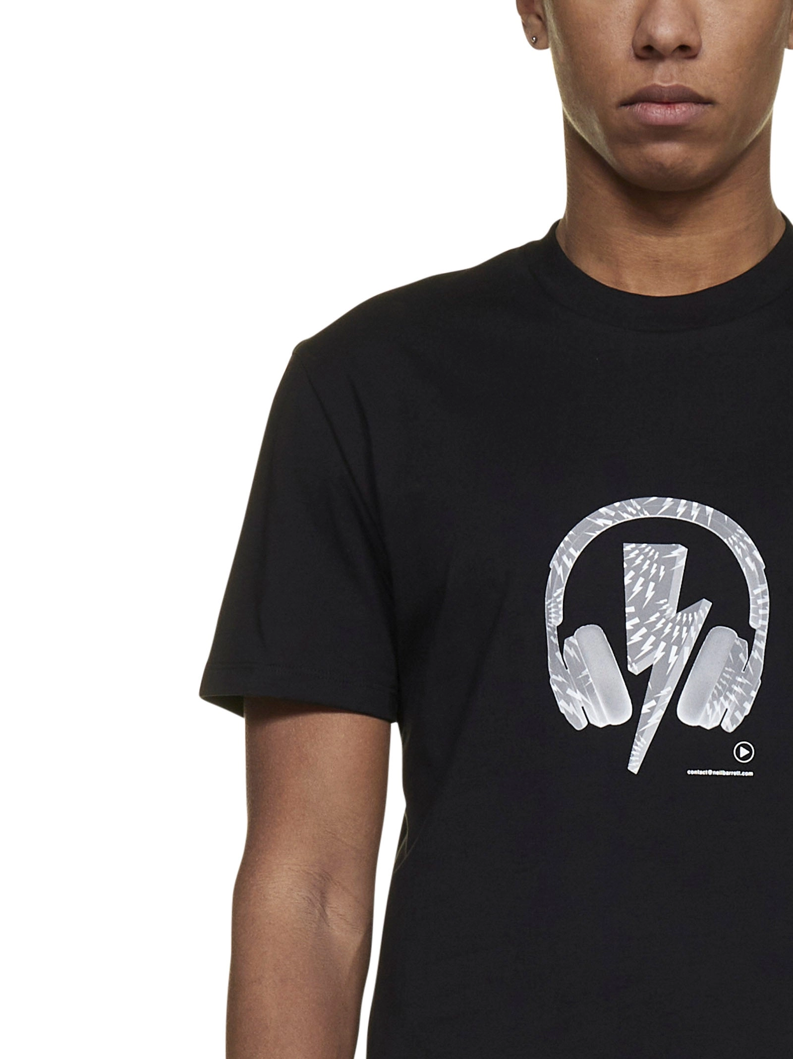 Neil Barrett Graphic Printed Crewneck T-Shirt