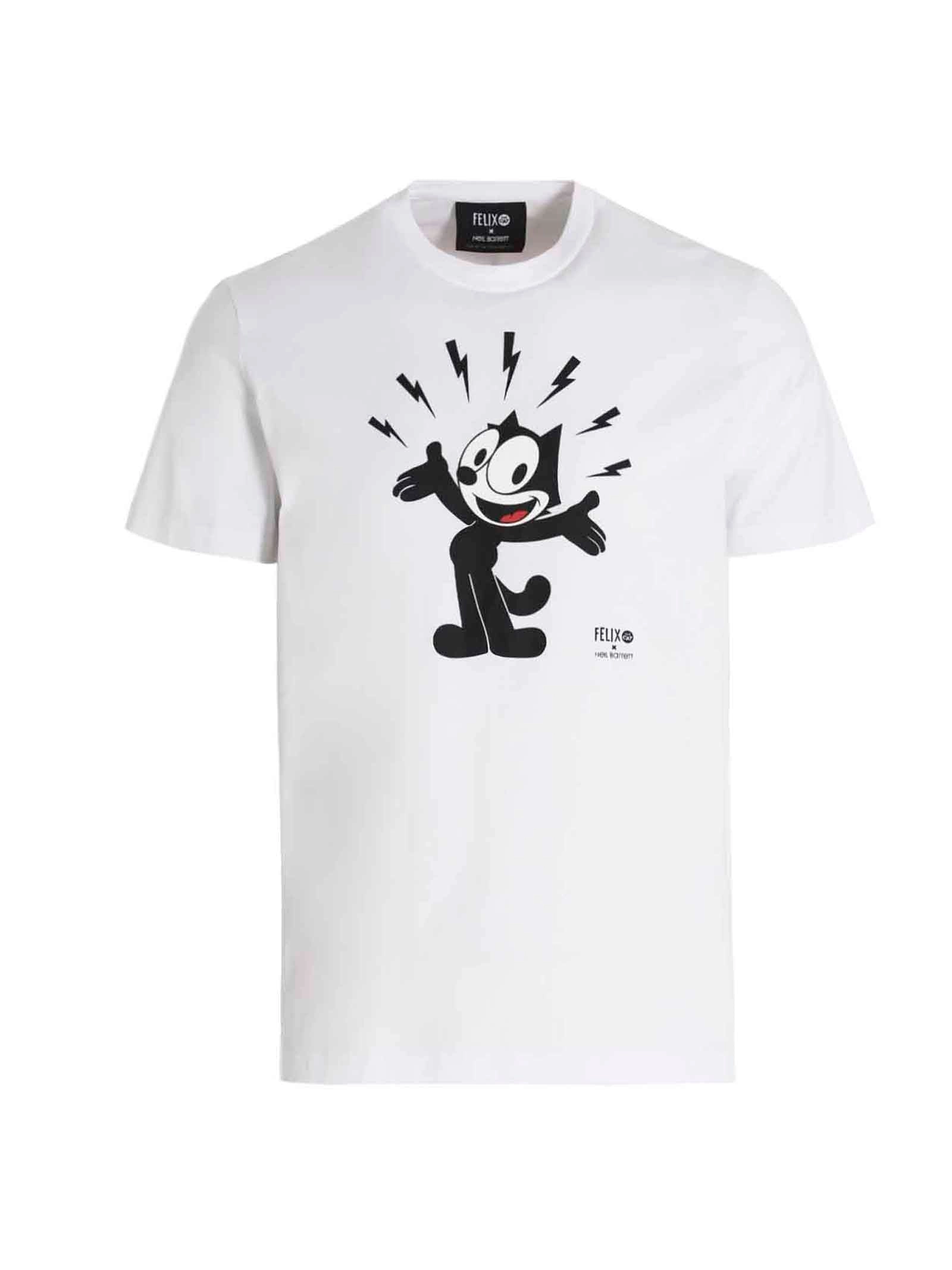 Neil Barrett x Felix the Cat Graphic Print Creneck T-Shirt