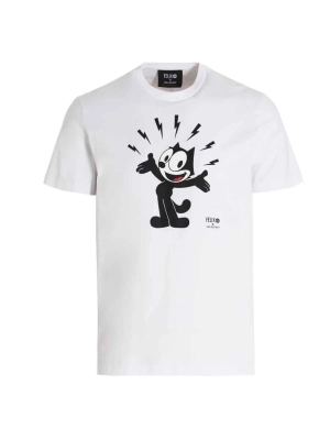 Neil Barrett x Felix the Cat Graphic Print Creneck T-Shirt