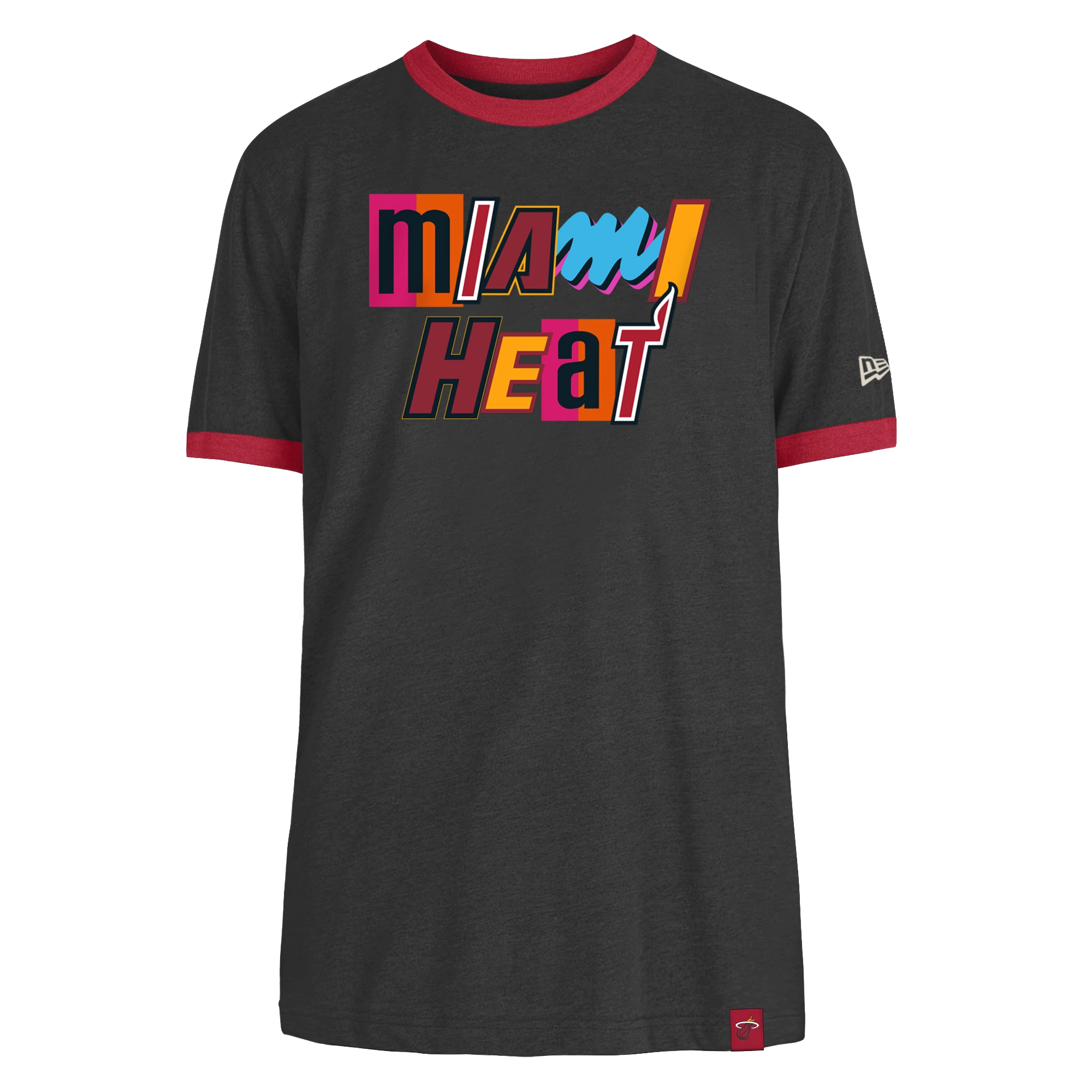 New Era Miami HEAT Mashup Ringer Tee