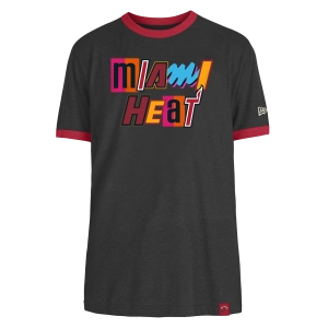 New Era Miami HEAT Mashup Ringer Tee