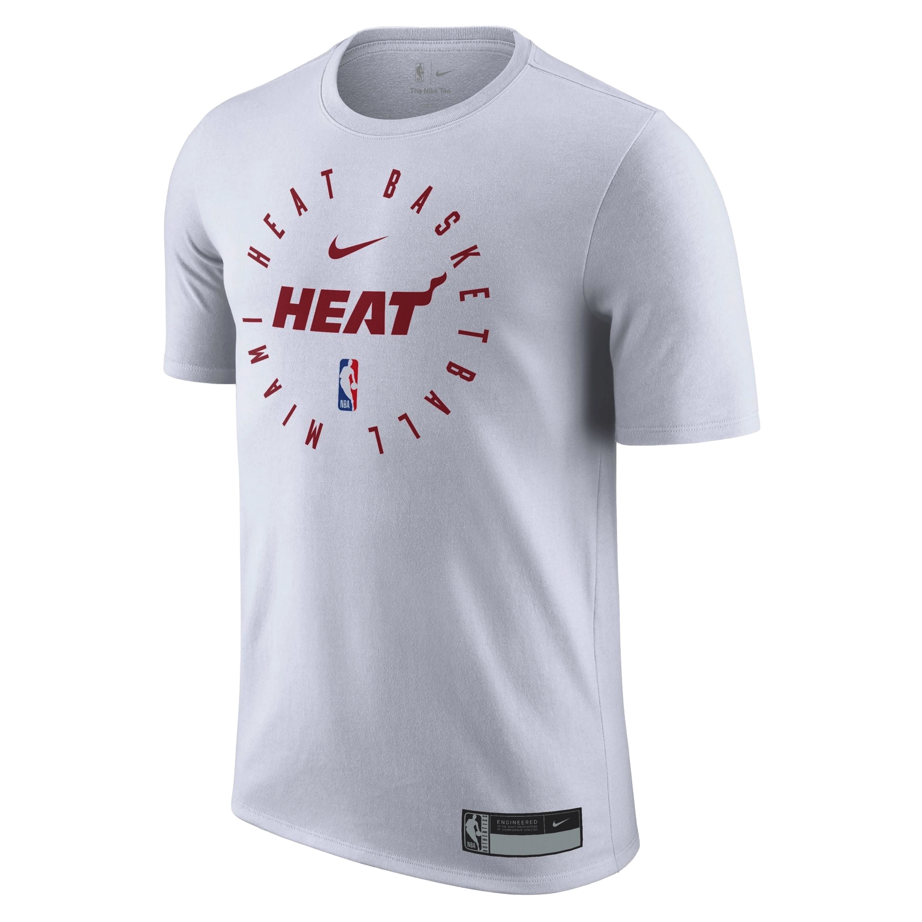 Nike Miami HEAT 2024/25 On-Court White Practice Tee