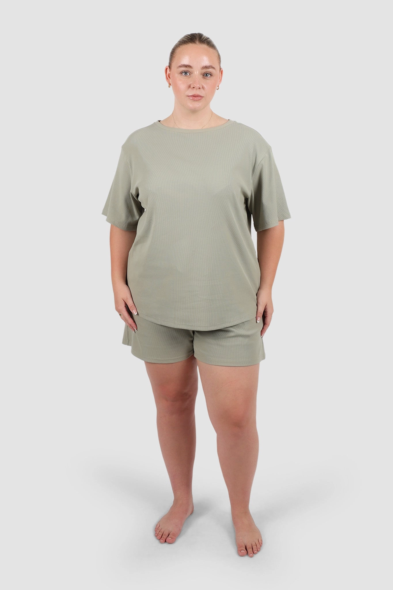 NOLYN RIB TEE SAGE