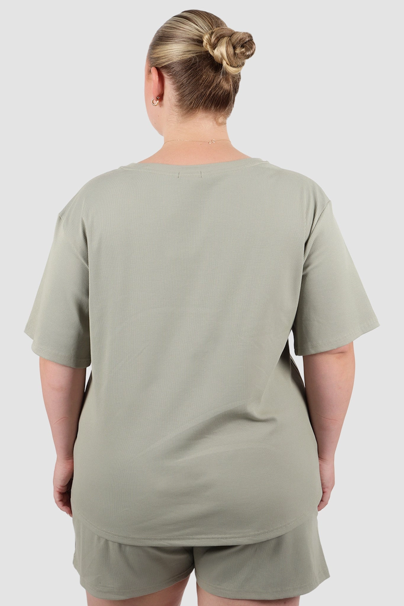 NOLYN RIB TEE SAGE