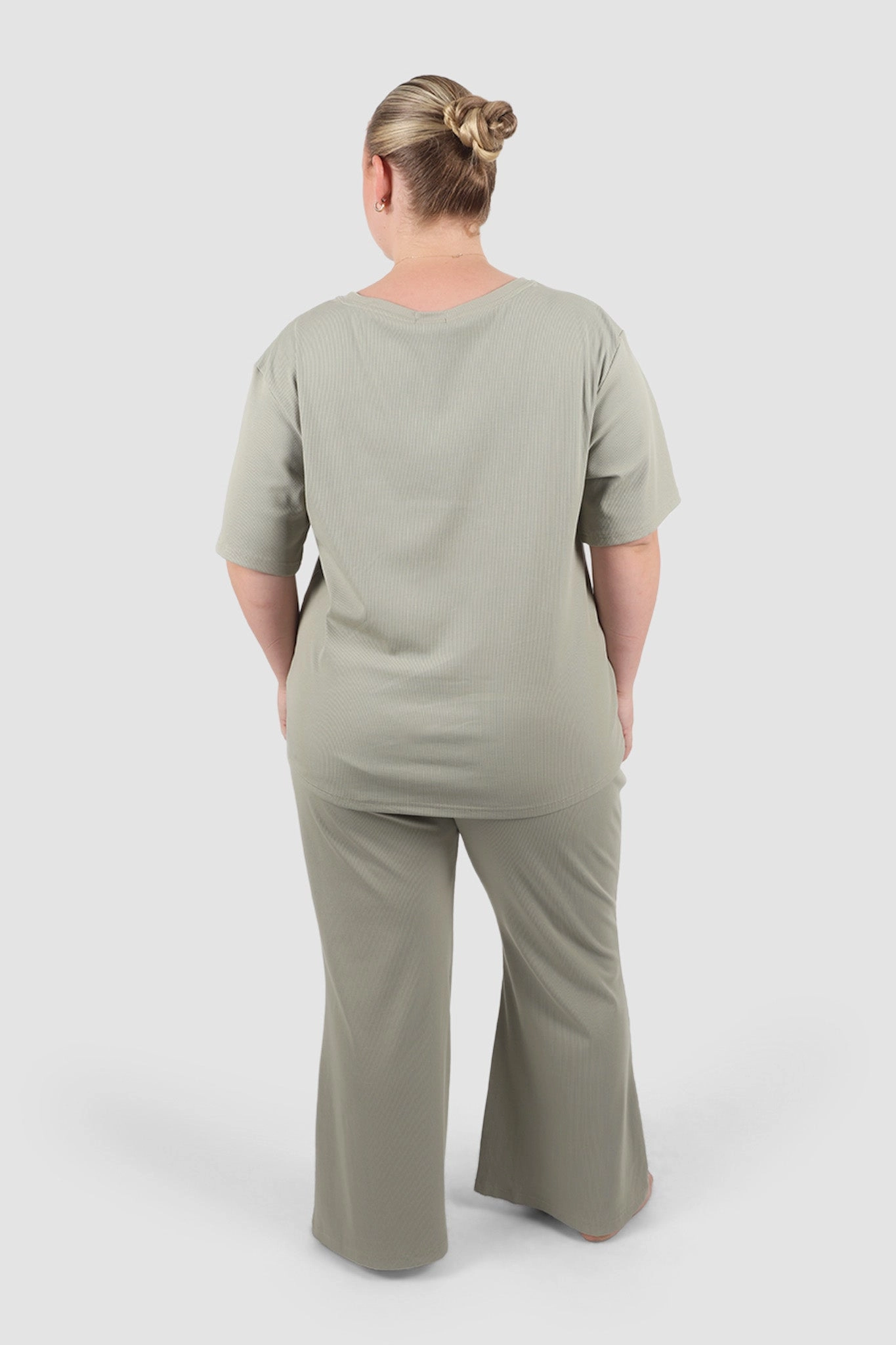 NOLYN RIB TEE SAGE