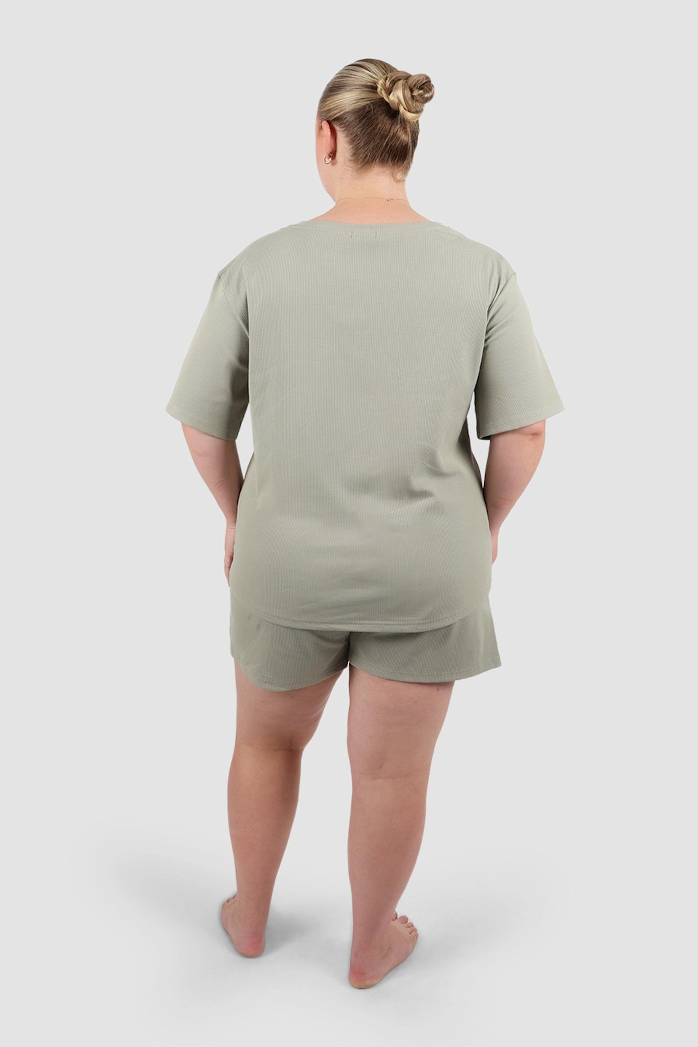 NOLYN RIB TEE SAGE