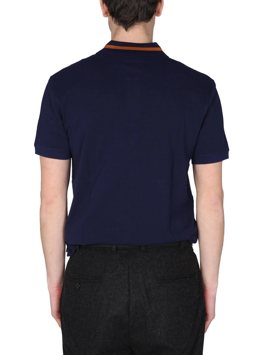 PS Paul Smith Smiley Logo Short-Sleeved Polo Shirt