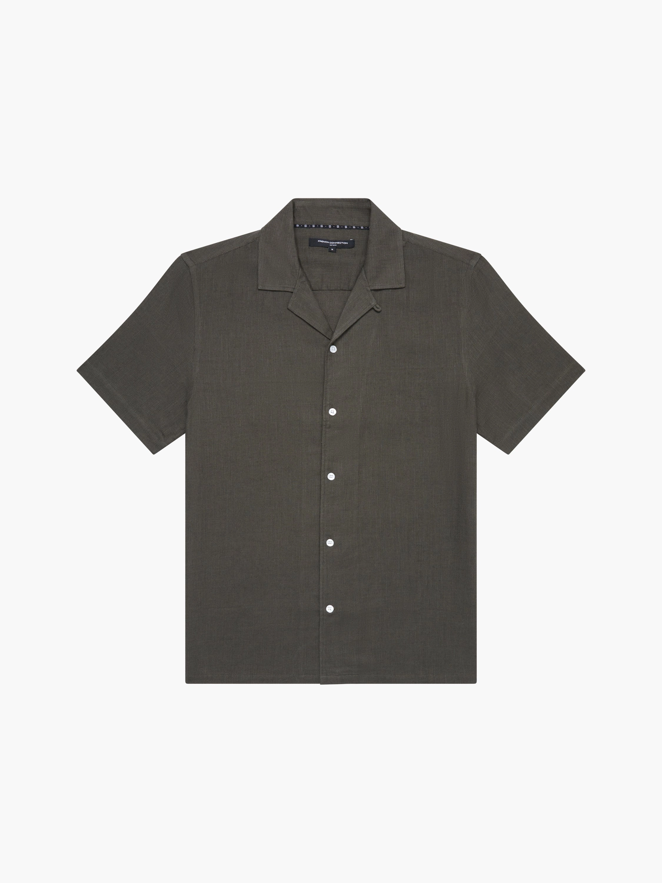 Short Sleeve Matty Weave Revere Shirt