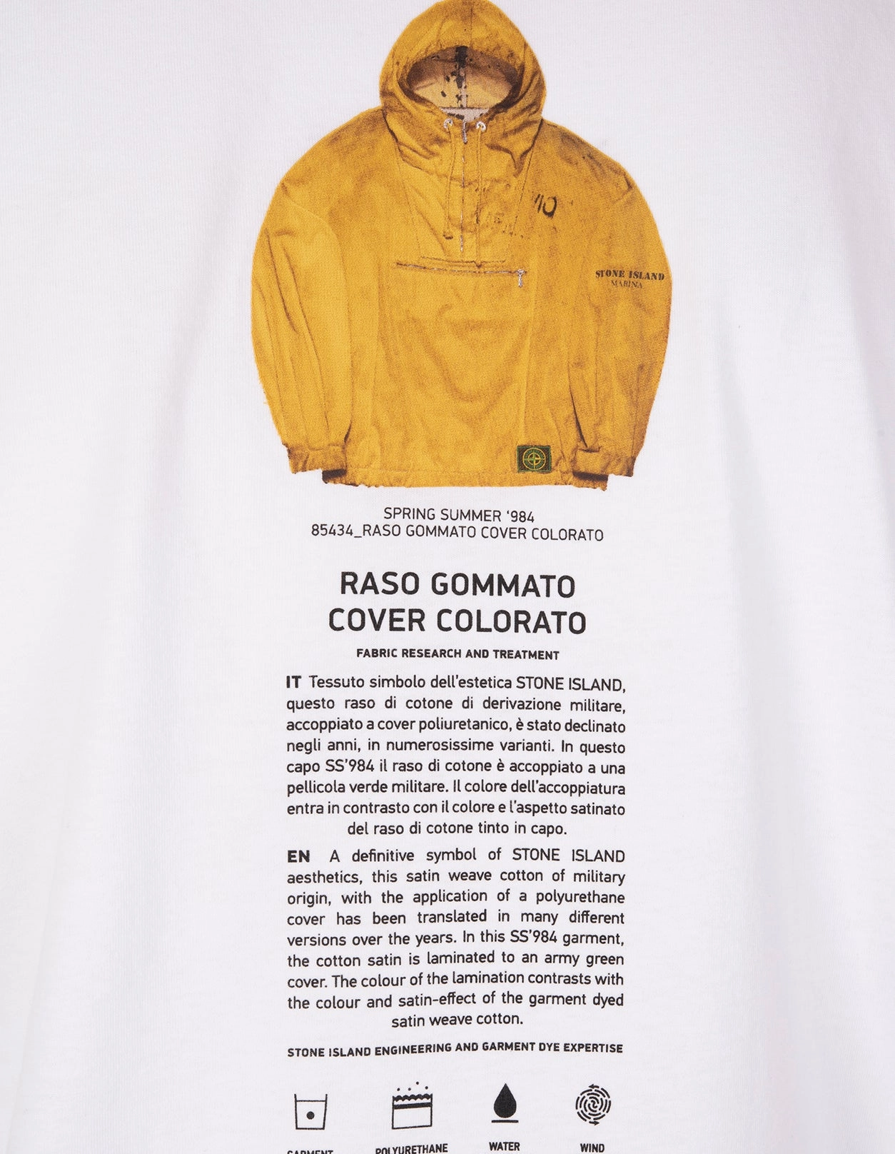 Stone Island Graphic Printed Crewneck T-Shirt