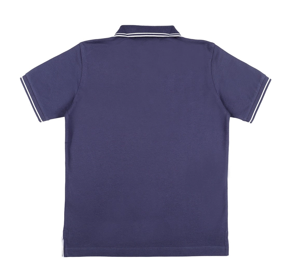 Stone Island Junior Logo Patch Short Sleeved Polo Shirt