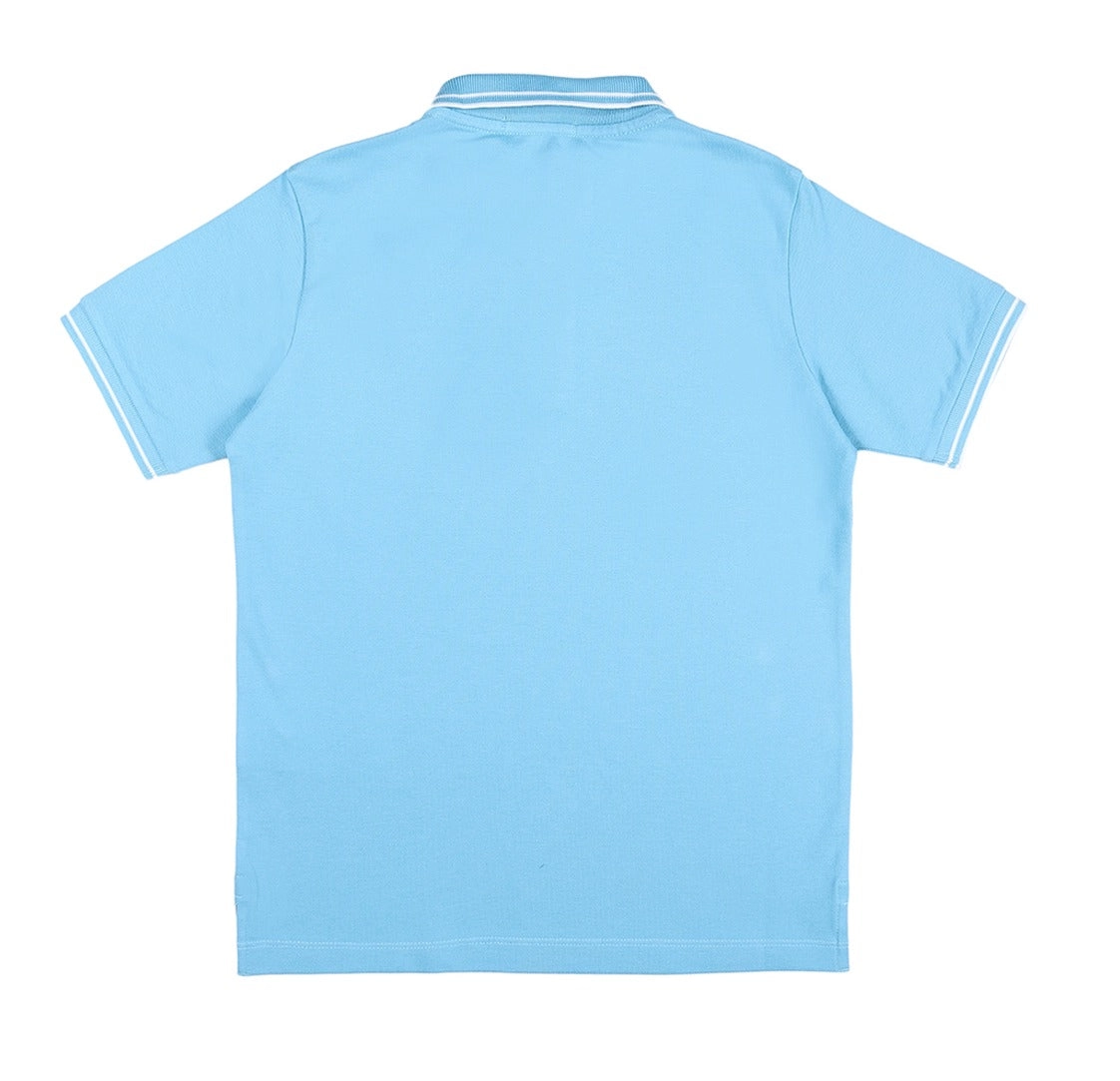 Stone Island Junior Logo Patch Short Sleeved Polo Shirt