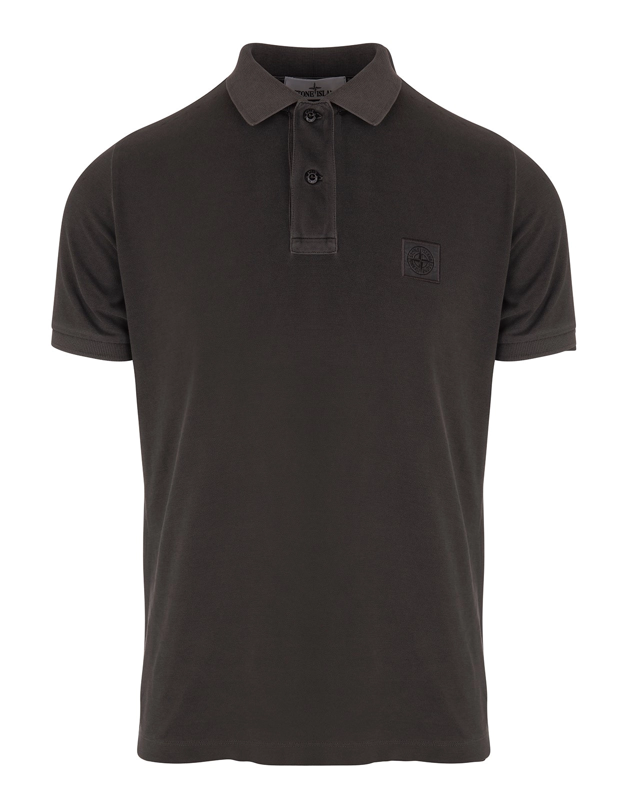 Stone Island Logo-Patch Short-Sleeved Polo Shirt