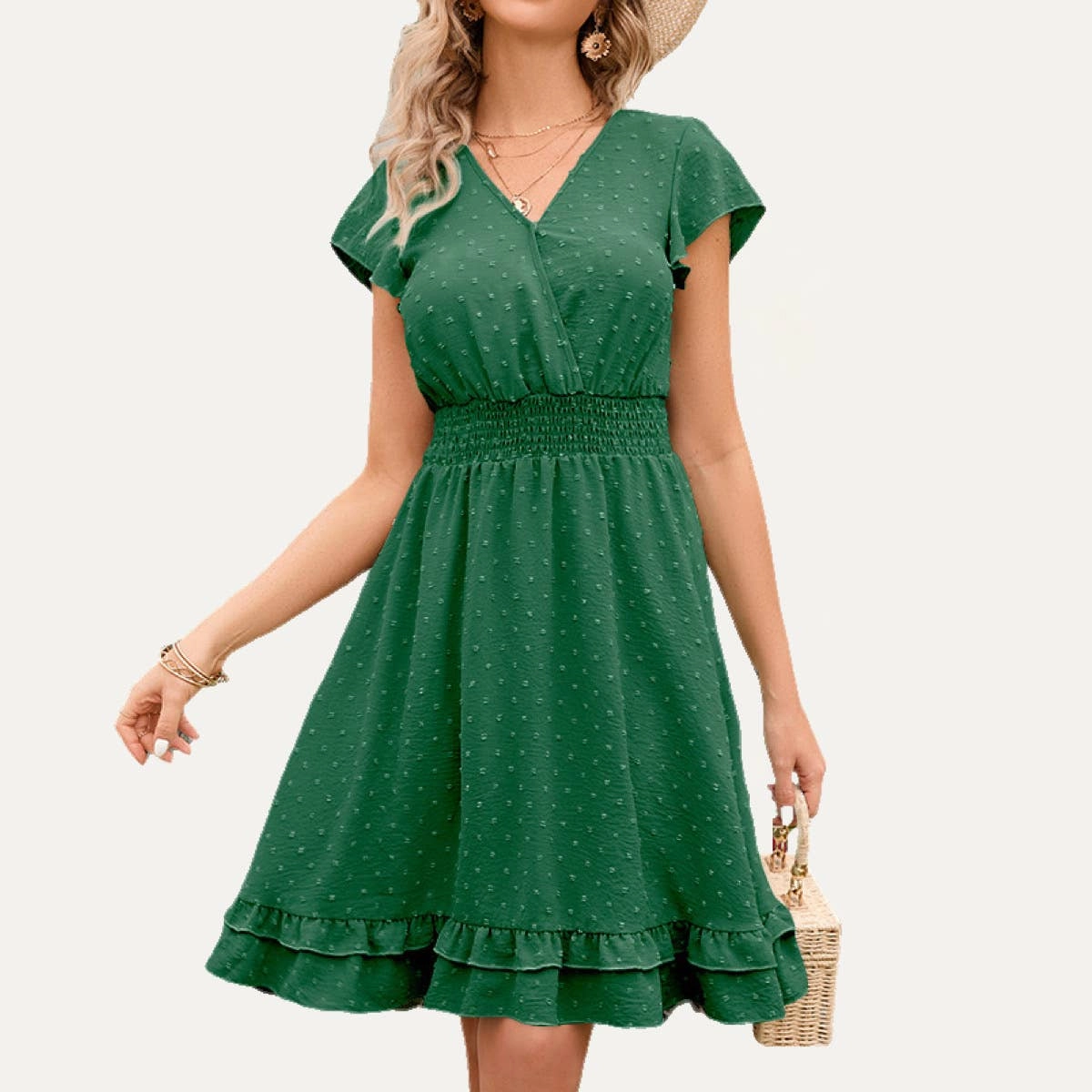 Swiss Dot Fit and Flare