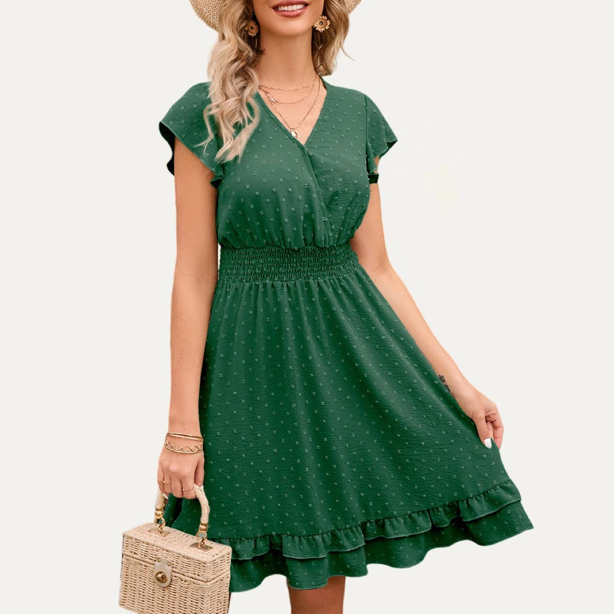 Swiss Dot Fit and Flare