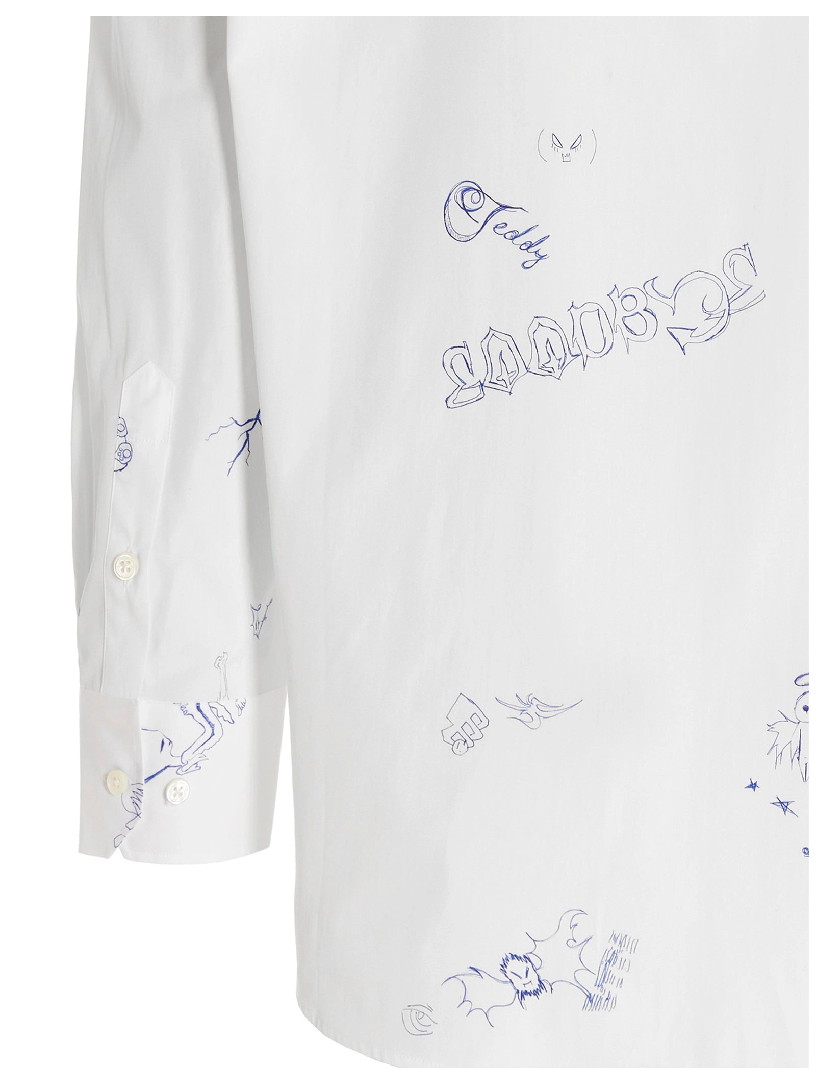 Vetements Scribbled Long-Sleeved Shirt