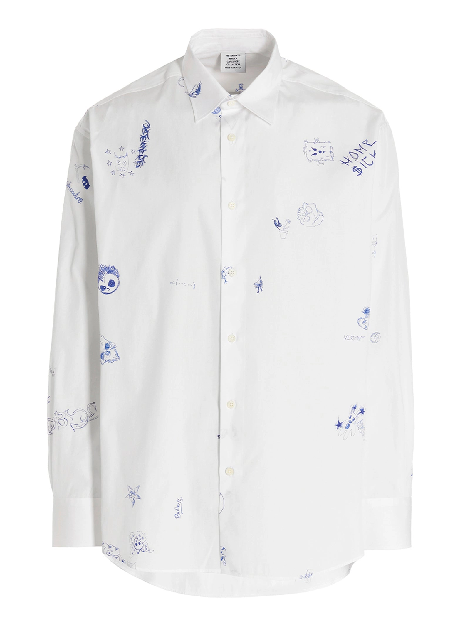 Vetements Scribbled Long-Sleeved Shirt