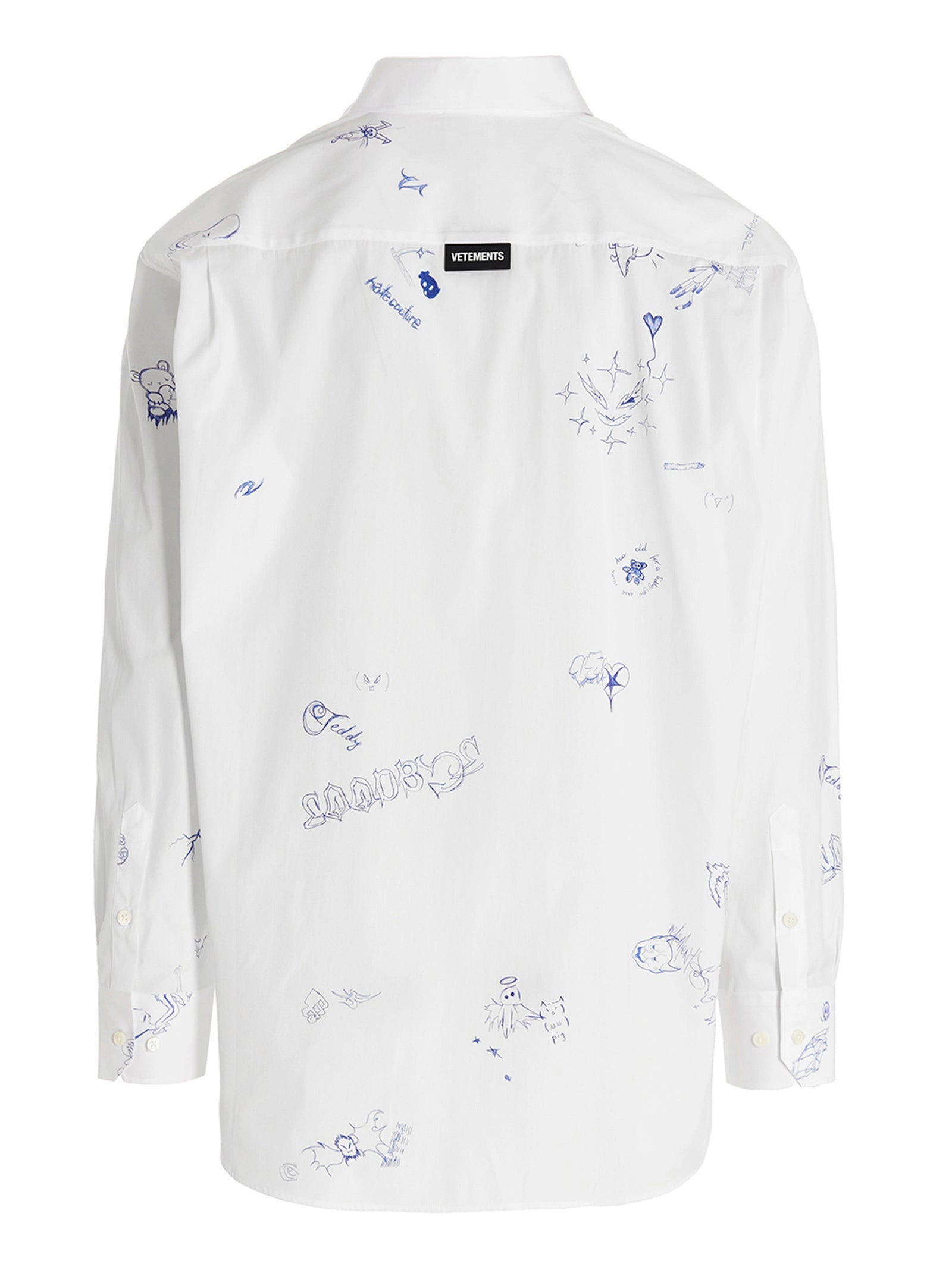 Vetements Scribbled Long-Sleeved Shirt