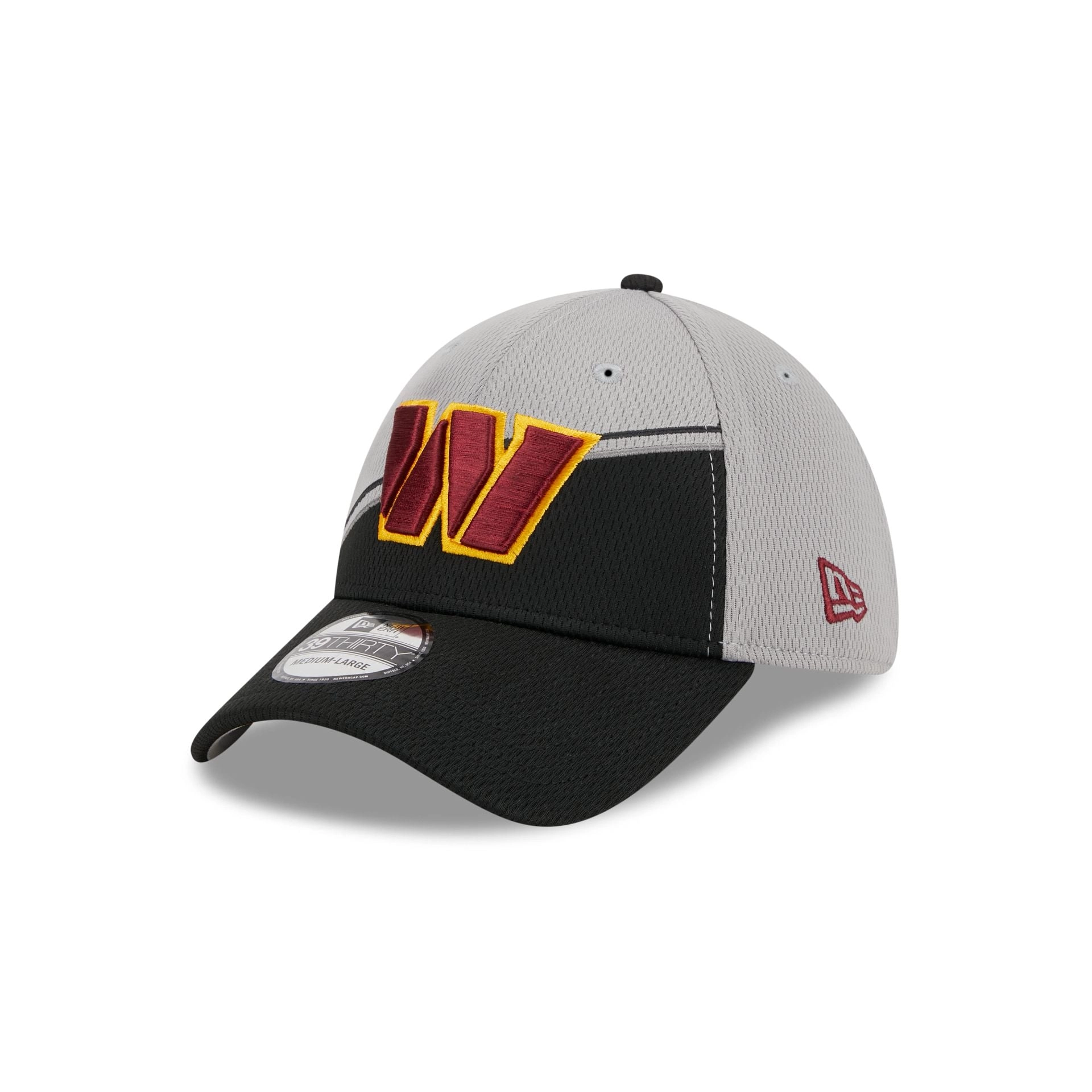 Washington Commanders Grey Sideline 39THIRTY Stretch Fit