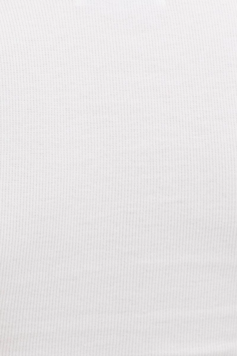 White Tank Top Rib