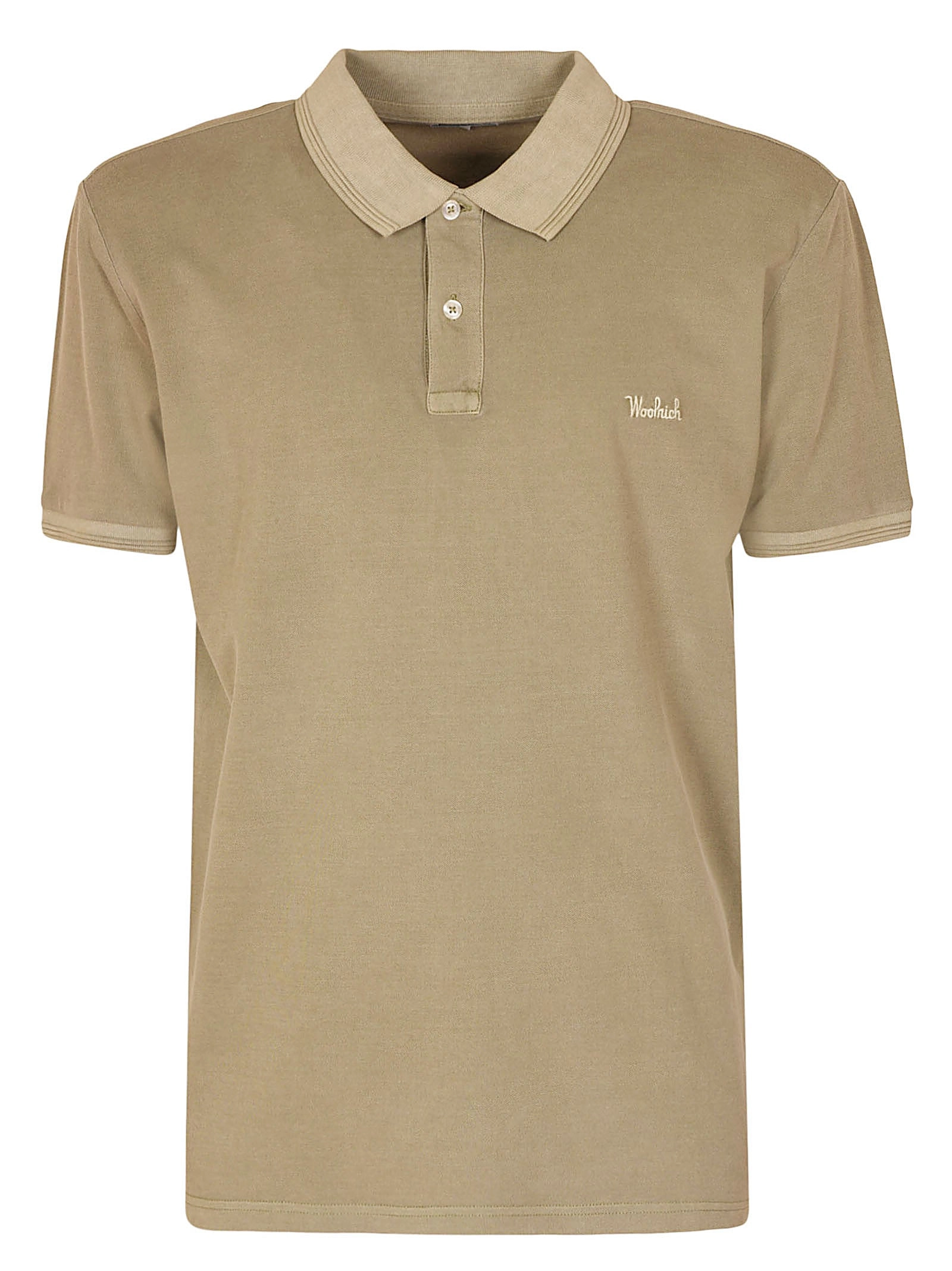 Woolrich Logo Patch Short-Sleeved Polo Shirt