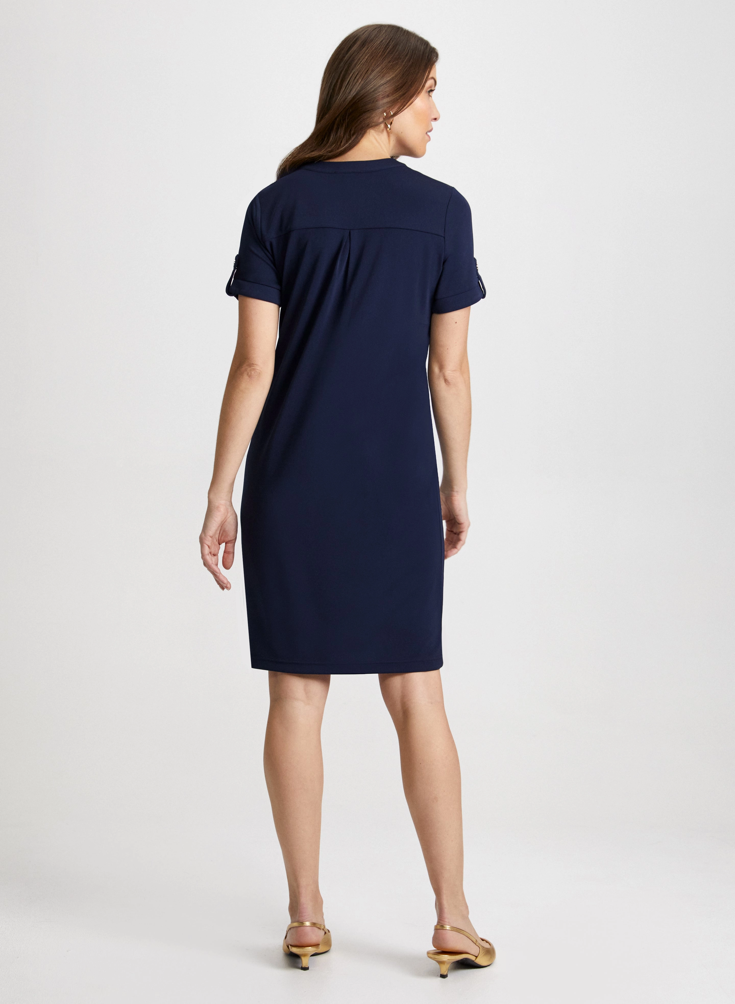 Zip Neck Dress