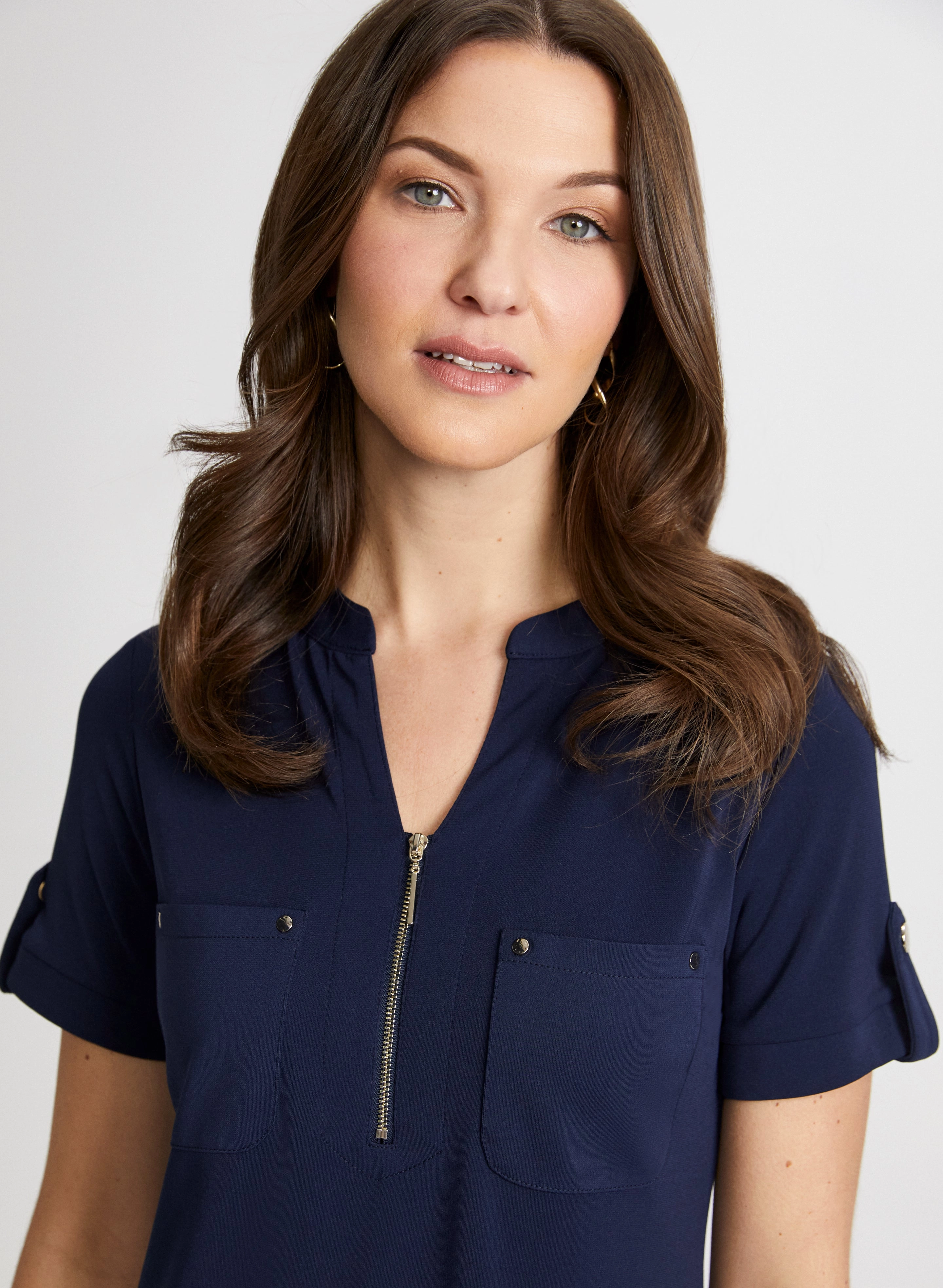 Zip Neck Dress